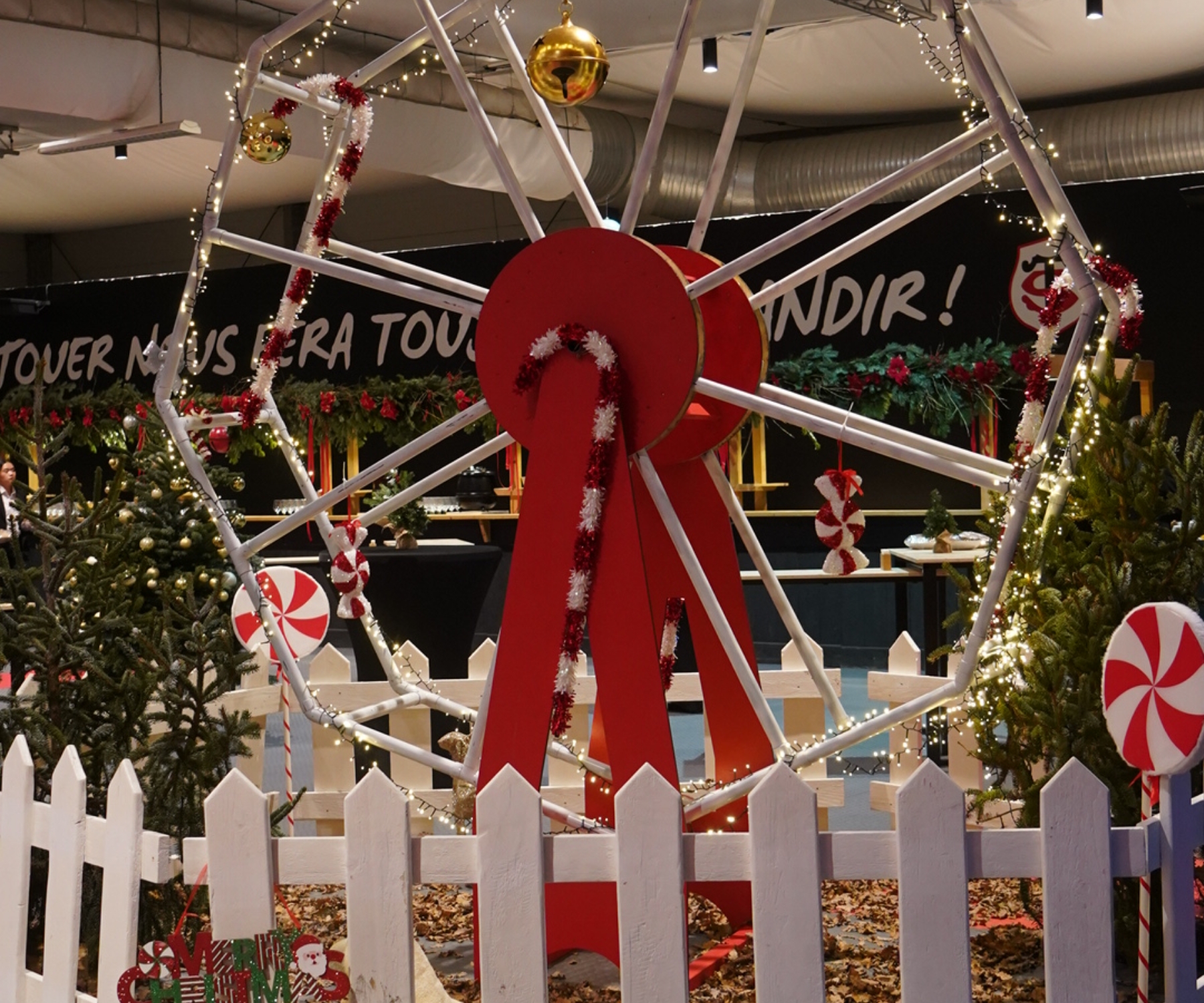 Décoration soirée Noël Stade Toulousain